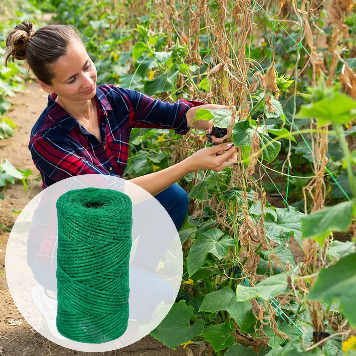 strong natural garden twine