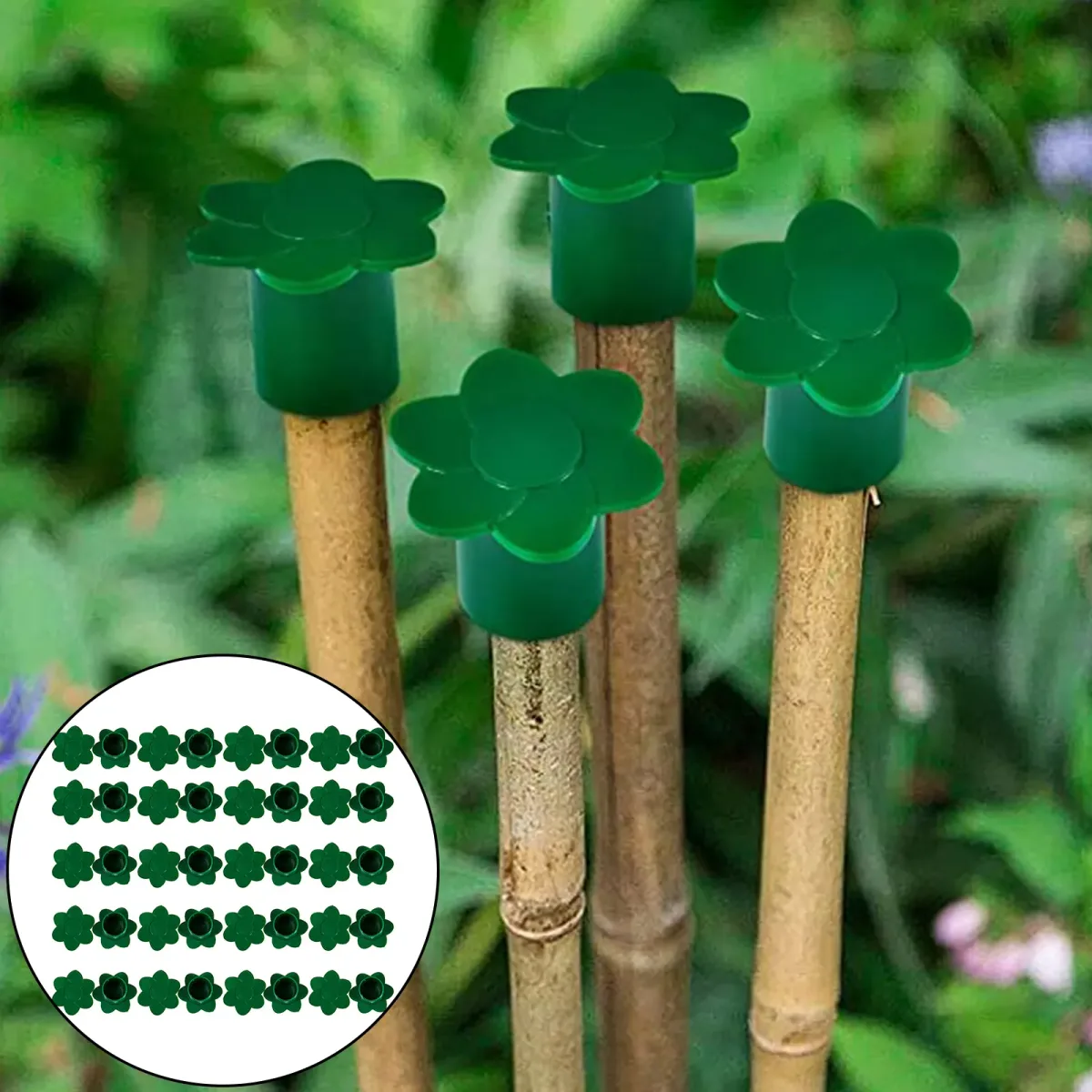 bamboo cane toppers safety caps