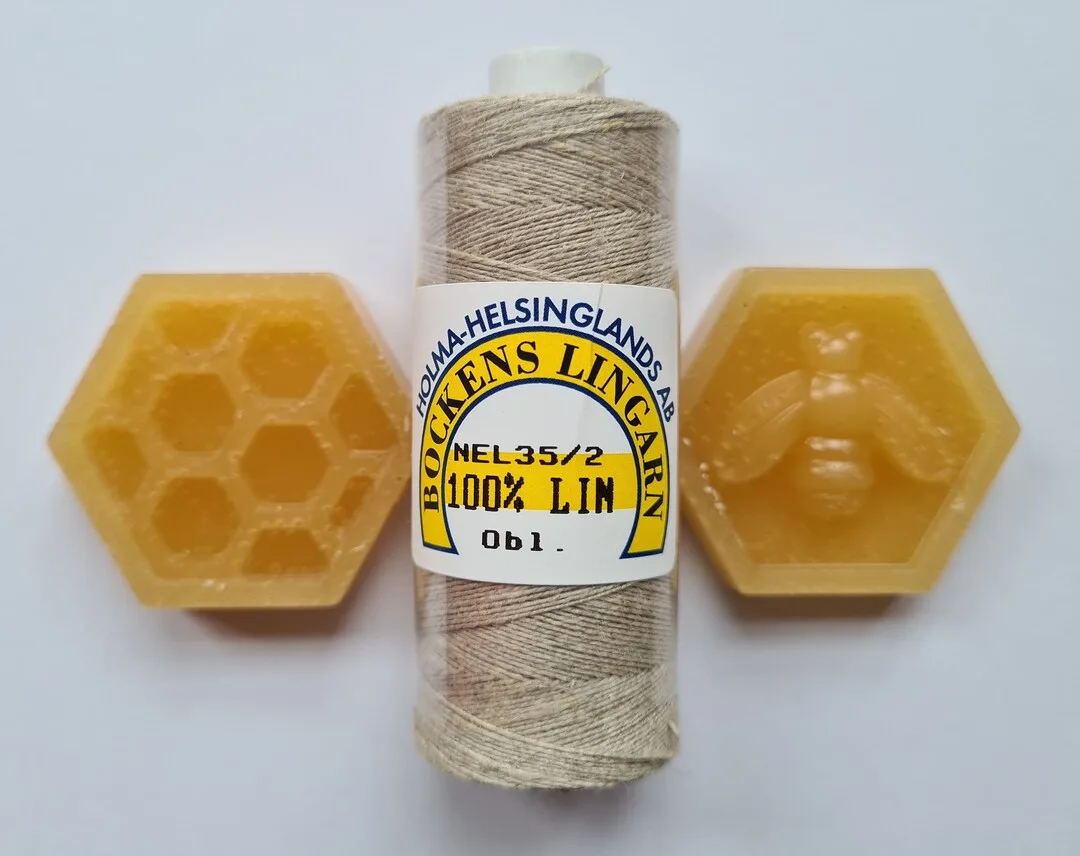beeswax thread waxing block linen