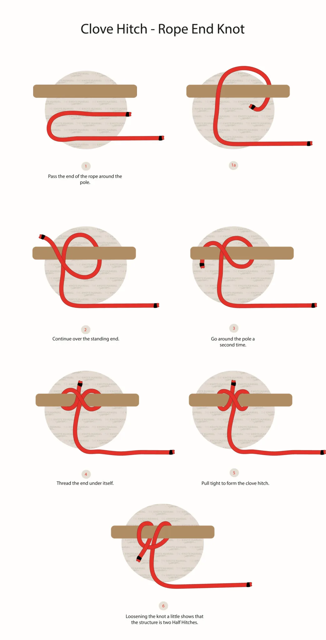 clove hitch knot fence post