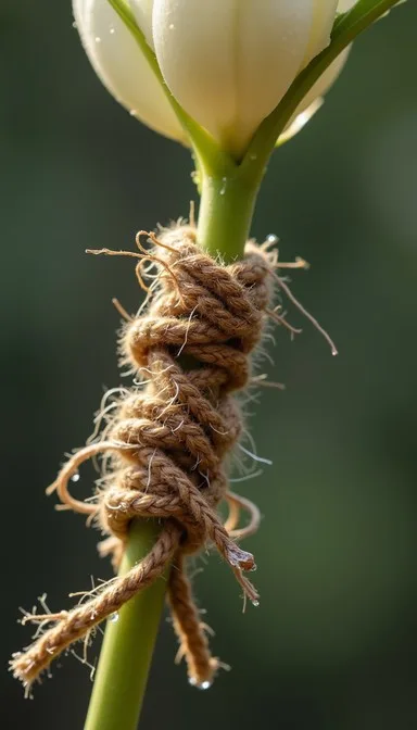 figure-8 plant tie technique