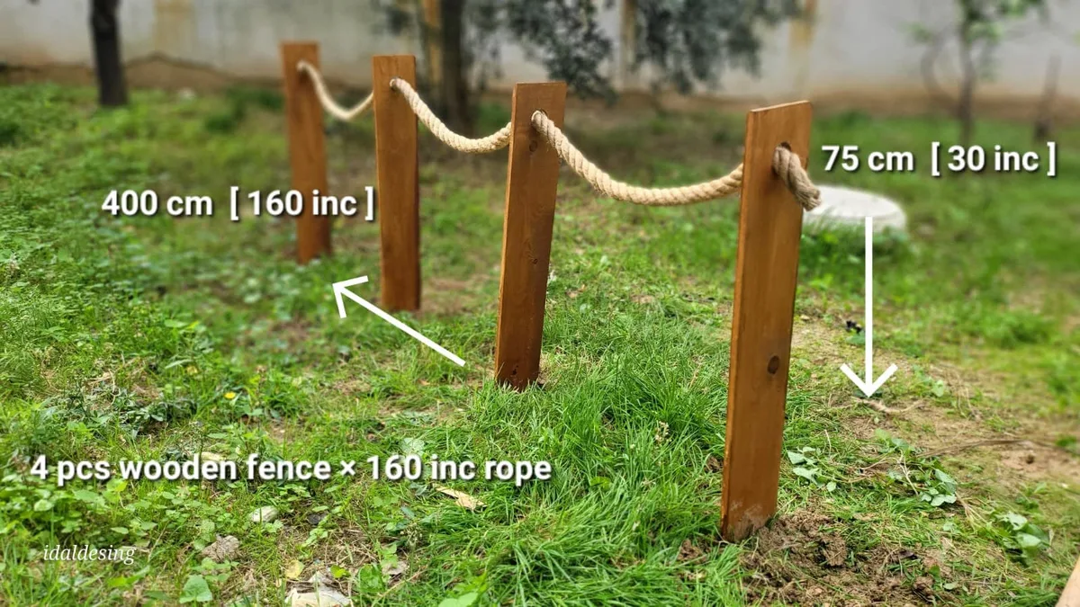 garden rope edging installation stakes