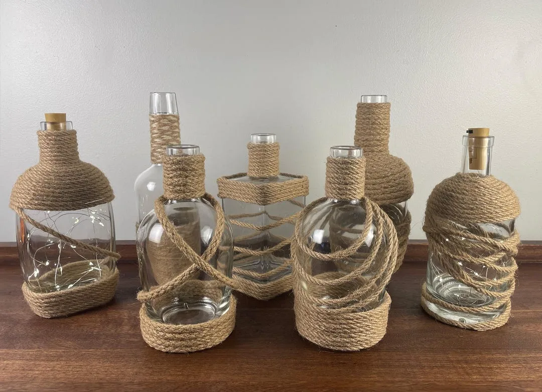 how to use garden rope for nautical theme