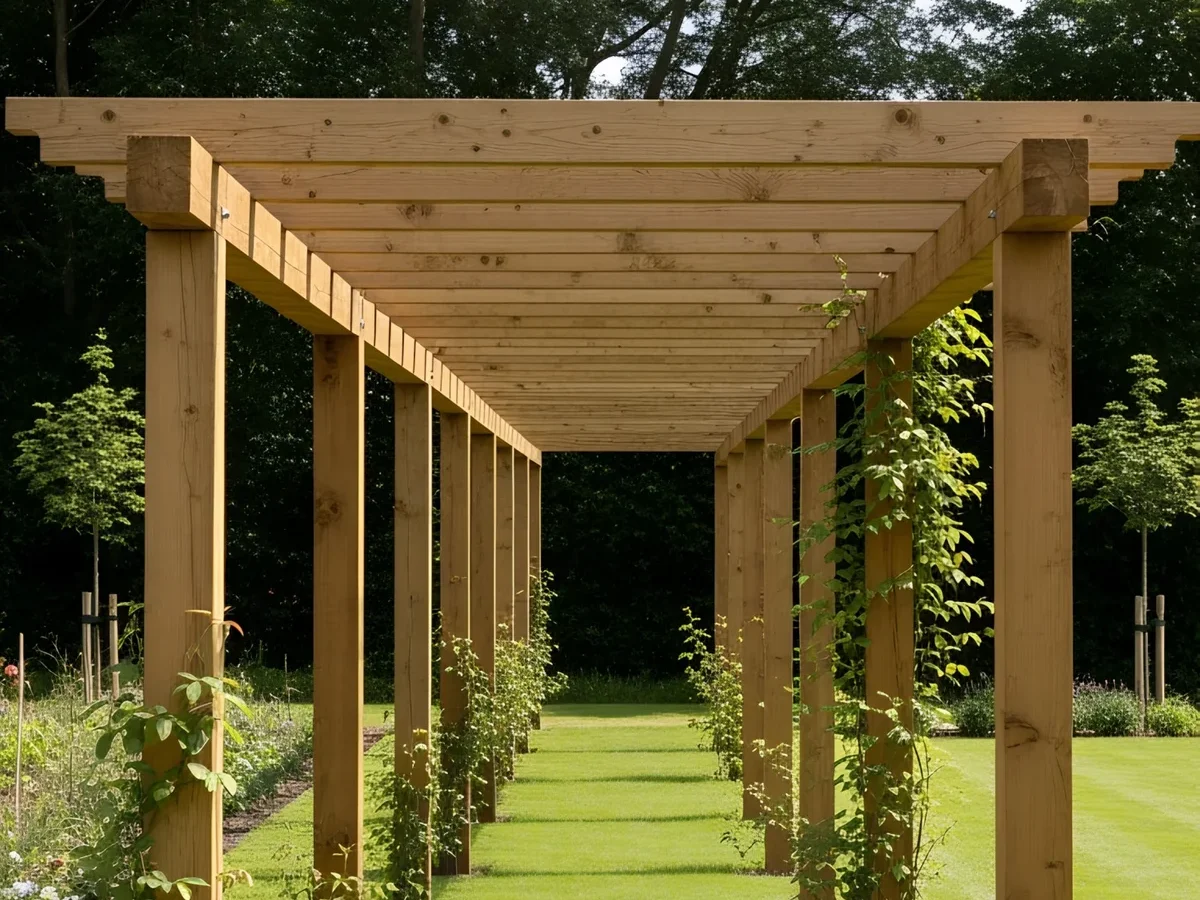 how to use garden rope for pergola