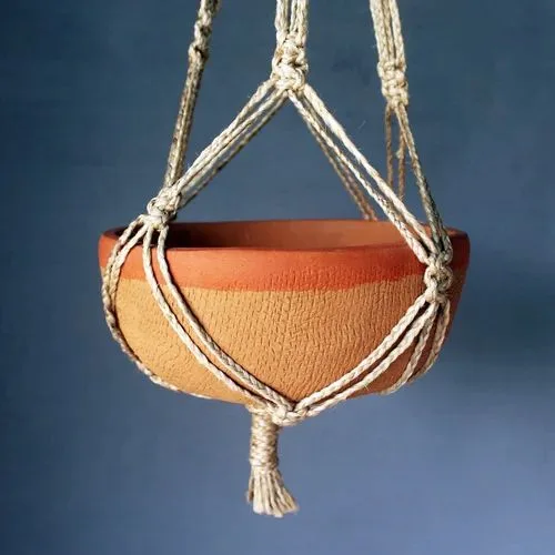 macramé plant hanger outdoor
