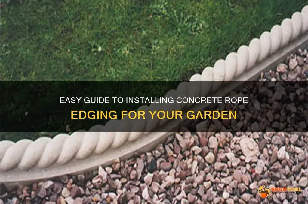 sagging garden rope between stakes